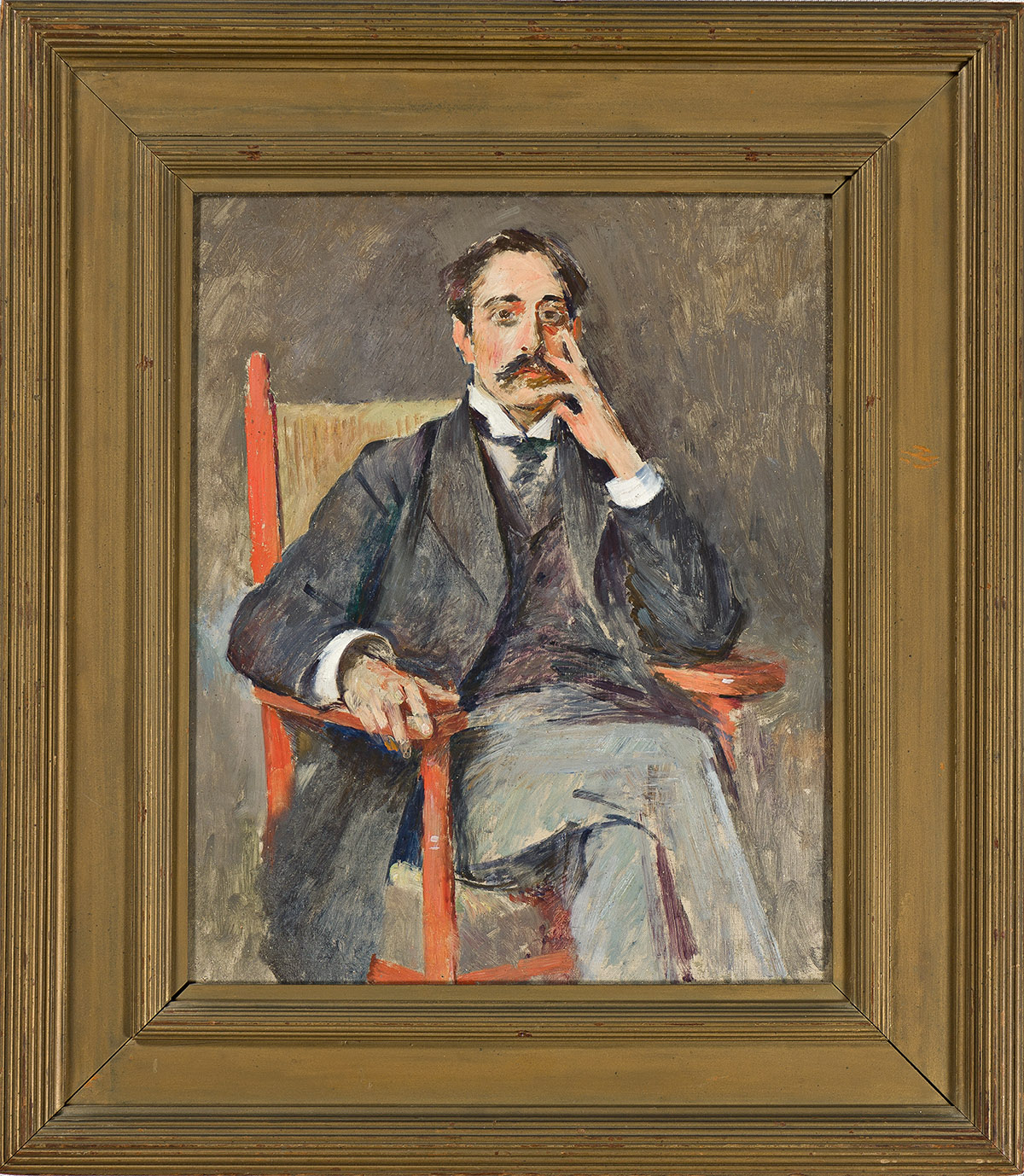 THEODORE ROBINSON Portrait of Daniel Burleigh Parkhurst.